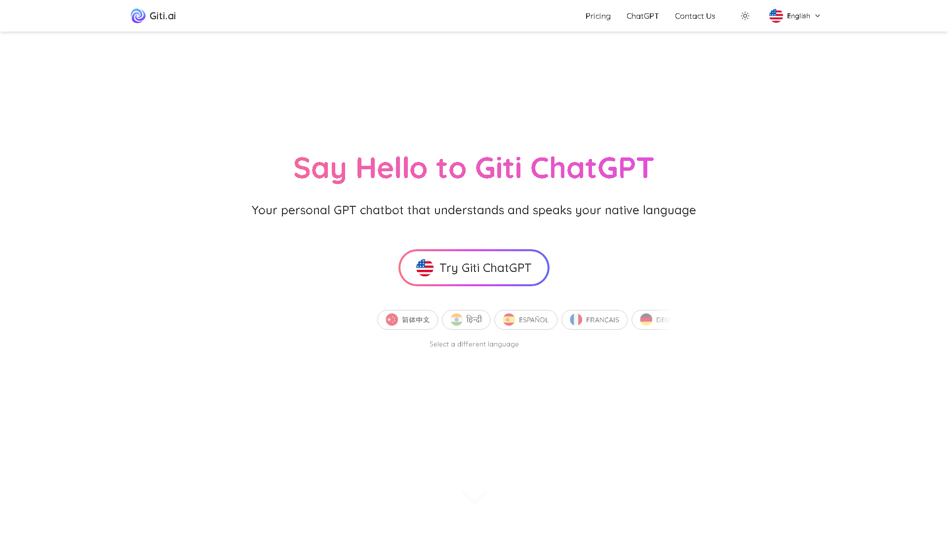 Giti.ai Interface Screenshot - Writing & Editing Tool