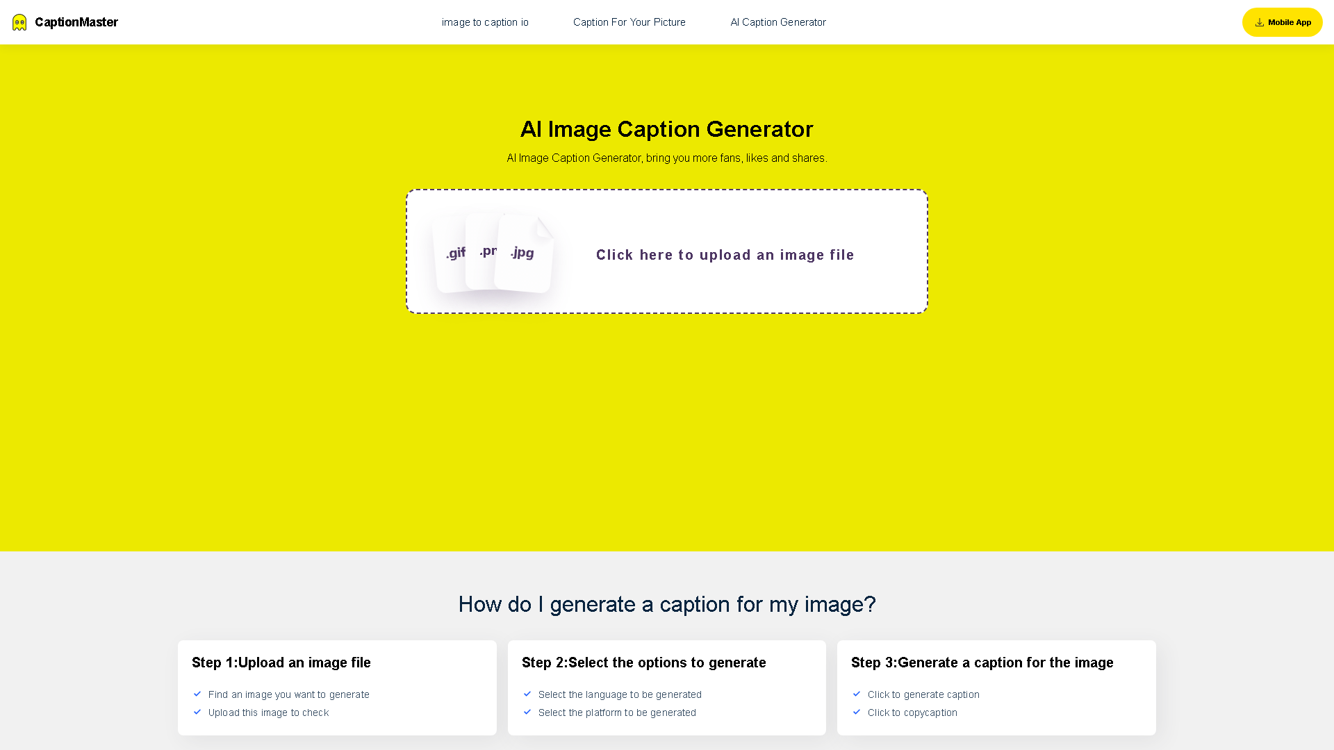 CaptionMaster Interface Screenshot - Writing & Editing Tool