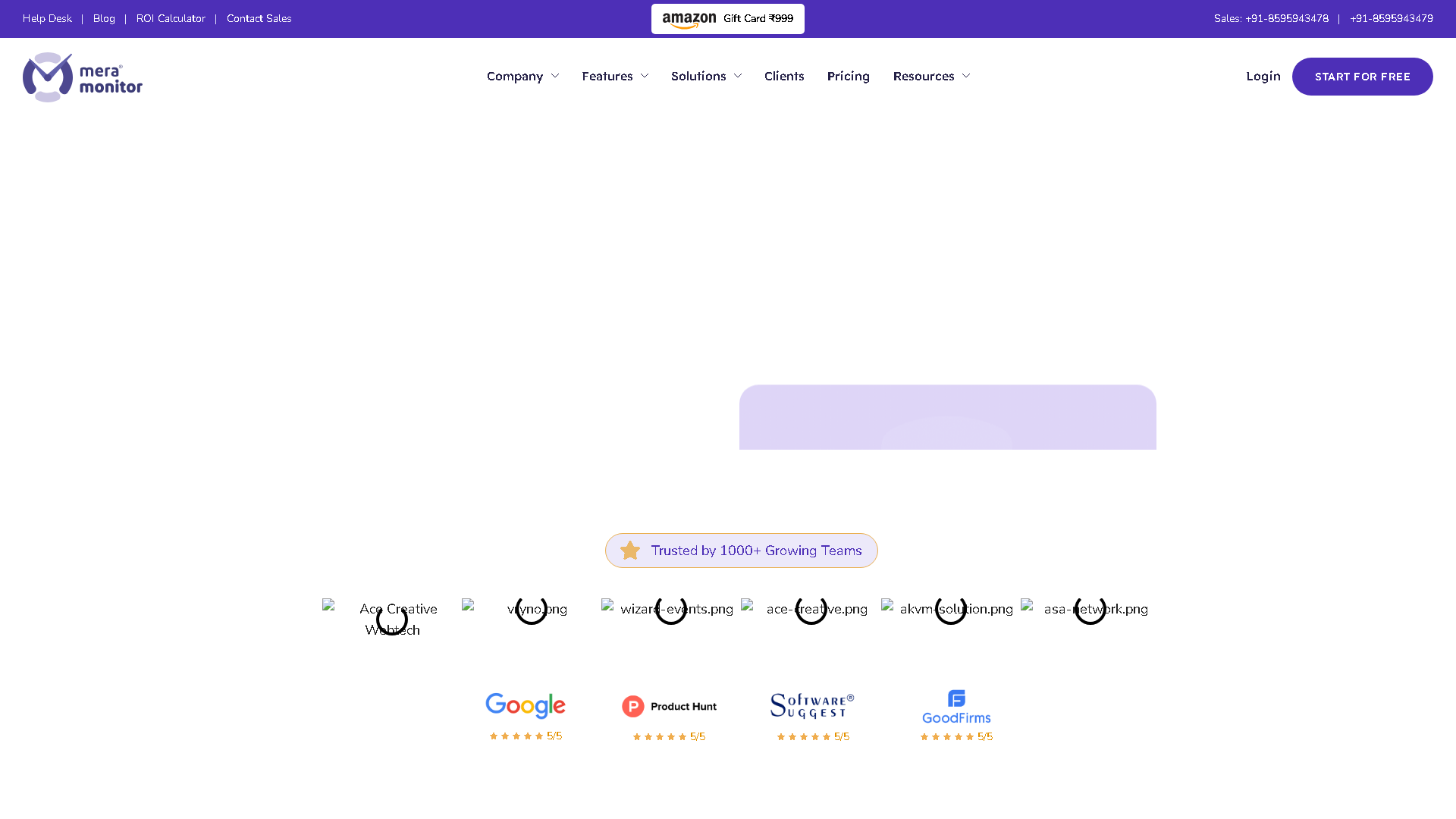 Mera Monitor Interface Screenshot - Office & Productivity Tool
