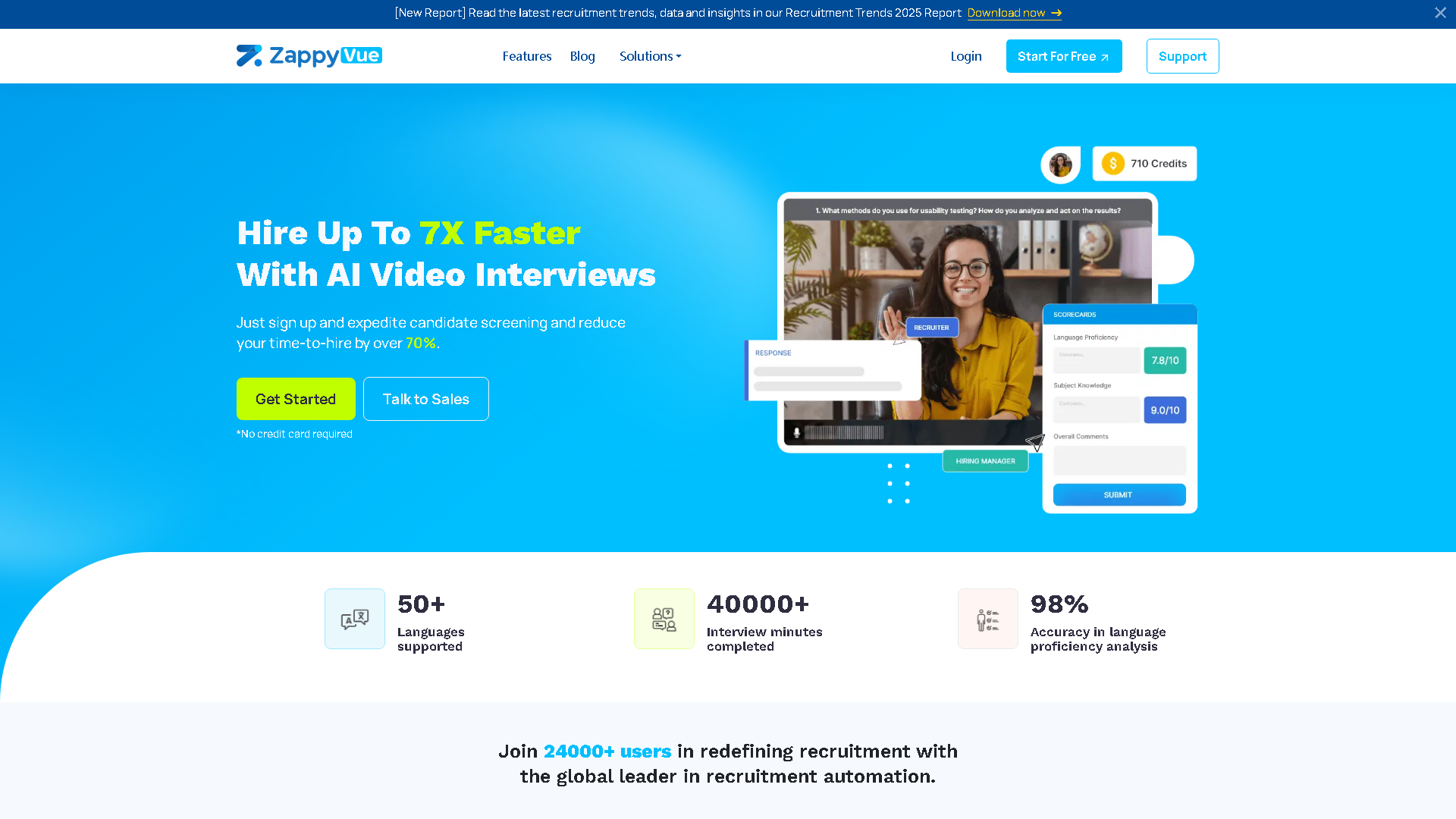 ZappyVue Interface Screenshot - Video & Animation Tool