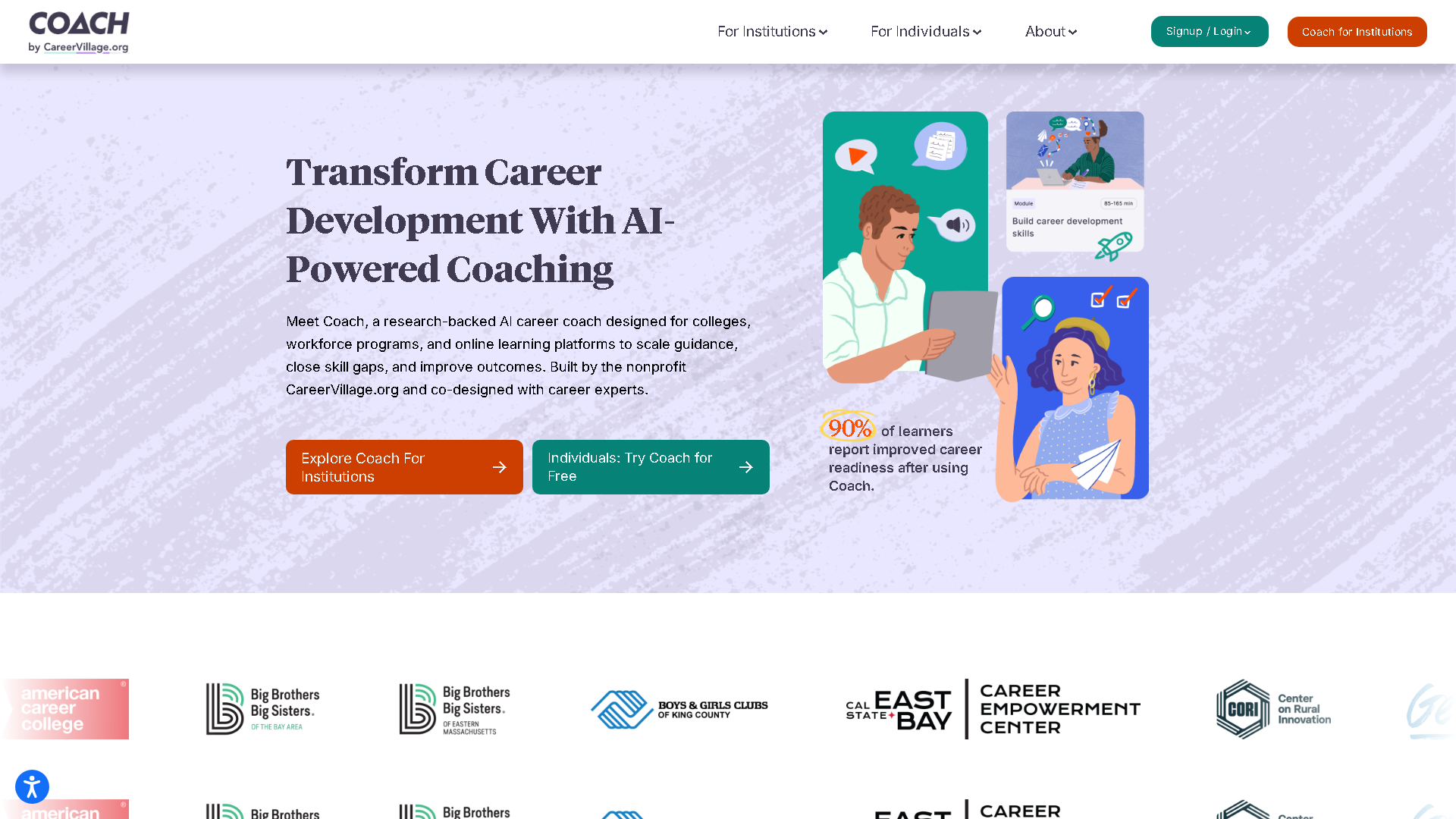 COACH: AI-powered Career Coach Interface Screenshot - Writing & Editing Tool