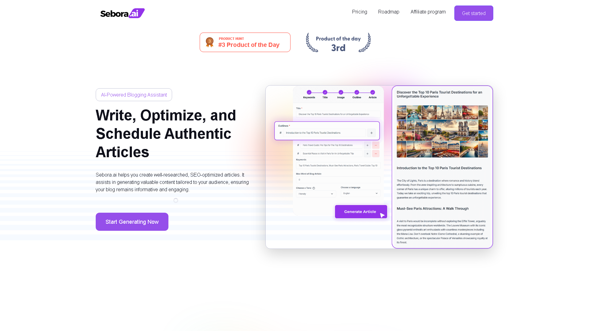 Sebora AI Interface Screenshot - Office & Productivity Tool