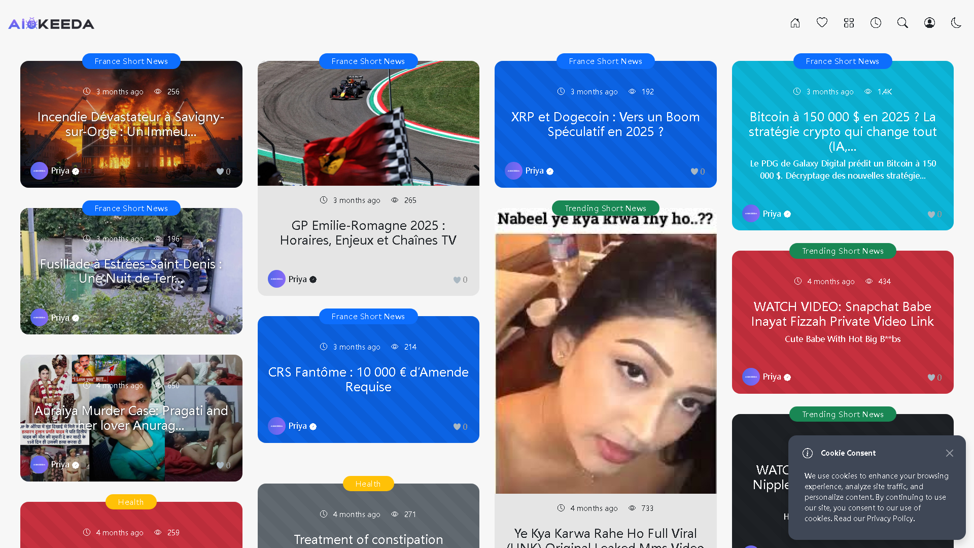 AiKeeda Interface Screenshot - Writing & Editing Tool