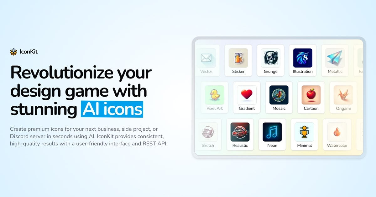 IconKit Logo - Art & Creative Design Tool