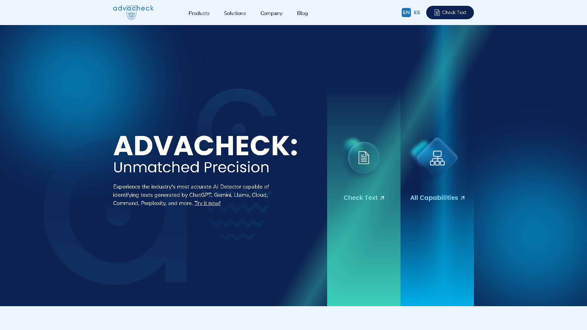 Advacheck Interface Screenshot - AI Detection & Anti-Detection Tool