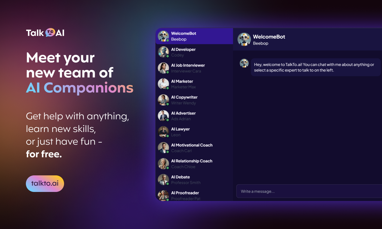 TalkTo.ai Logo - Writing & Editing Tool