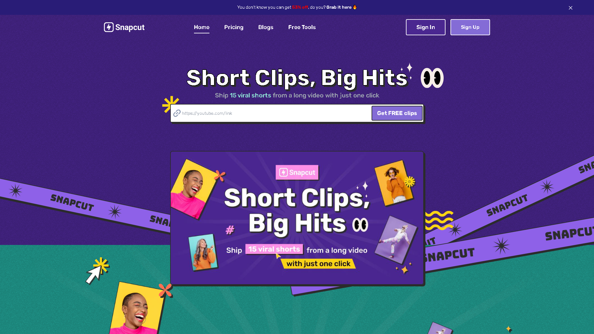 Snapcut.ai Interface Screenshot - Writing & Editing Tool