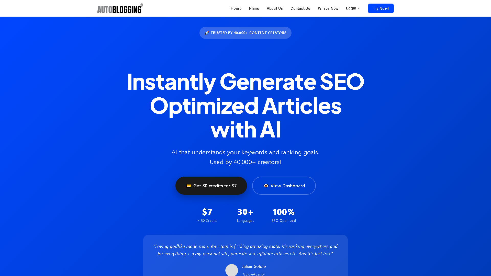 Autoblogging.ai Interface Screenshot - Writing & Editing Tool