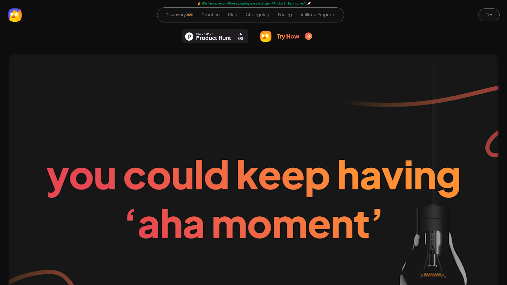 Minduck Interface Screenshot - Writing & Editing Tool