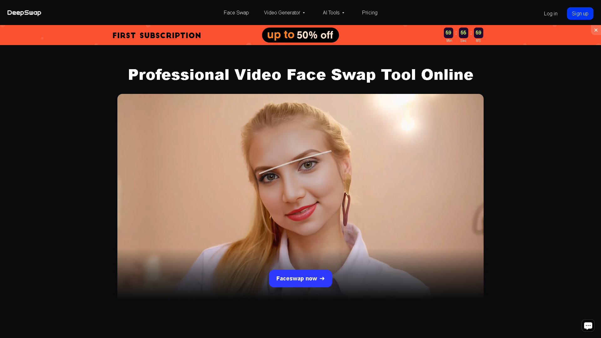 Deepswap.ai Interface Screenshot - Image & Design Tool