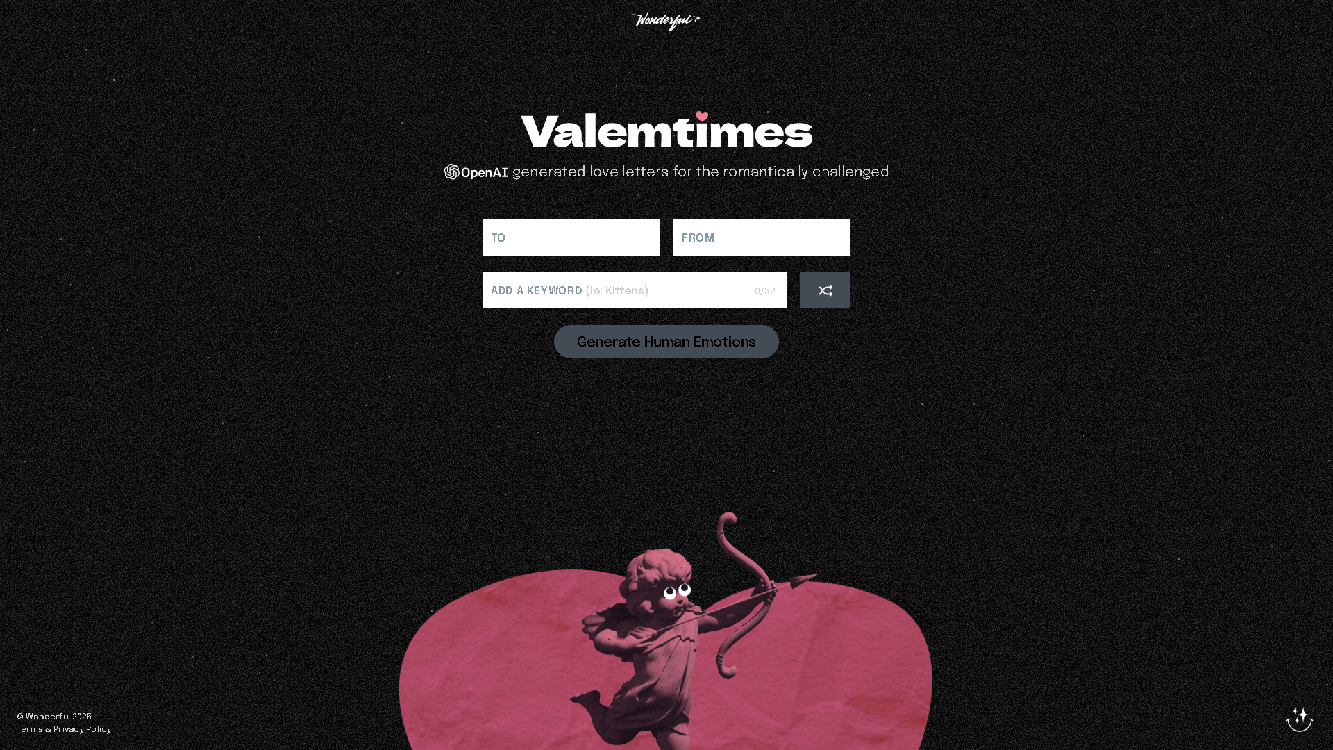 Wonderful Valemtimes Interface Screenshot - Writing & Editing Tool