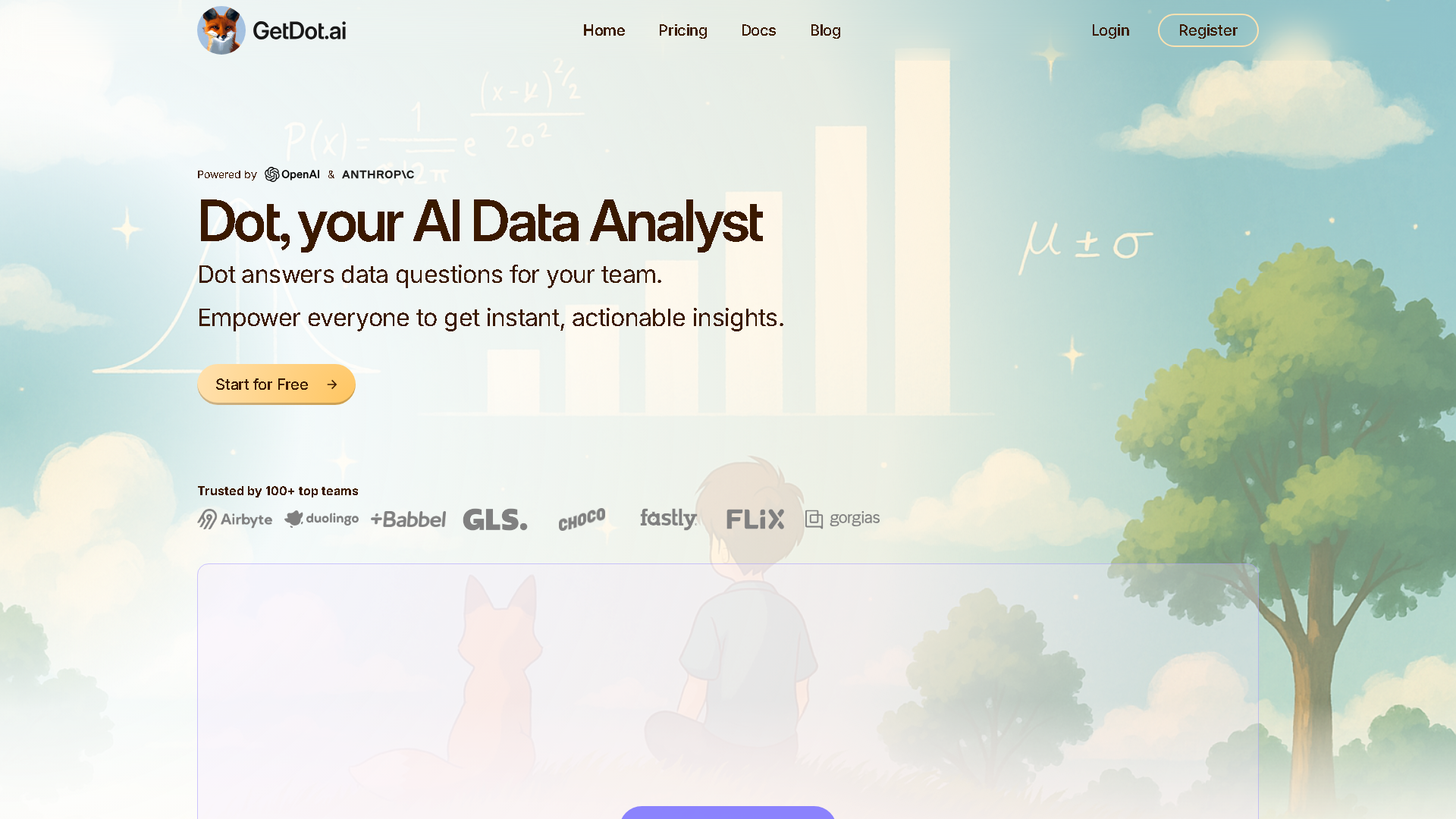Dot Interface Screenshot - Research & Data Analysis Tool