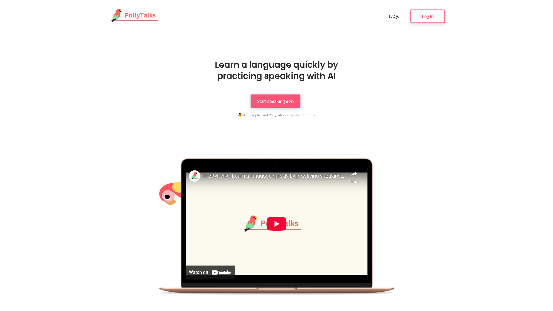 PrettyPolly Interface Screenshot - Writing & Editing Tool