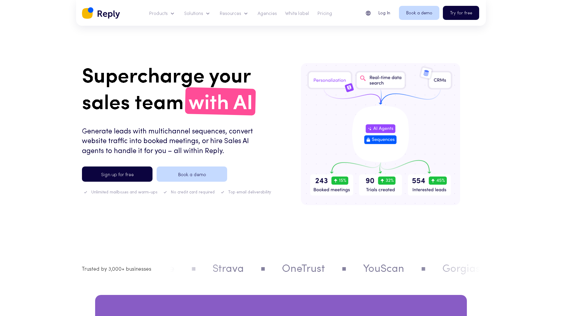 Reply.io Interface Screenshot - Marketing & Advertising Tool