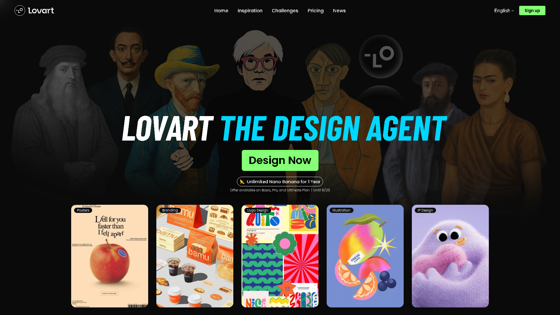 Lovart Interface Screenshot - Art & Creative Design Tool