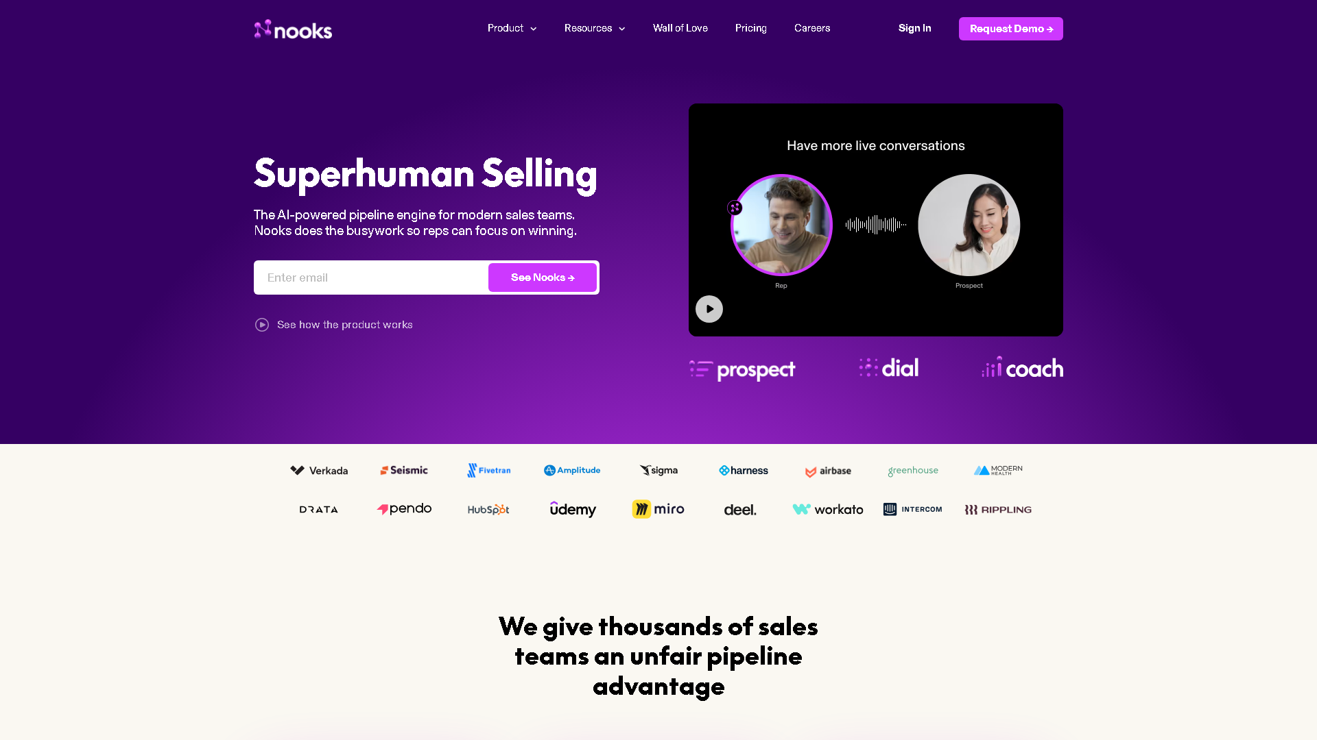 Nooks AI Interface Screenshot - Writing & Editing Tool