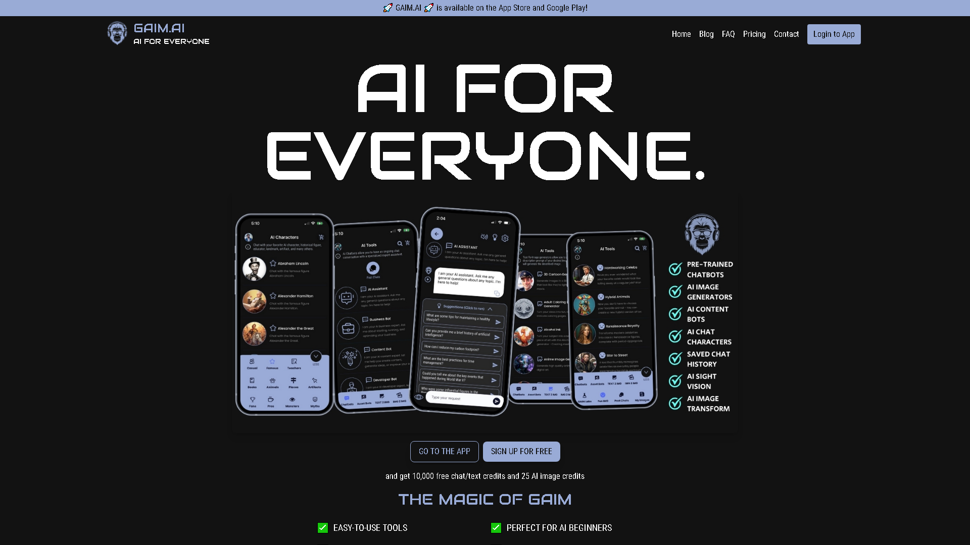 GAIM.AI Interface Screenshot - AI Models & Infrastructure Tool