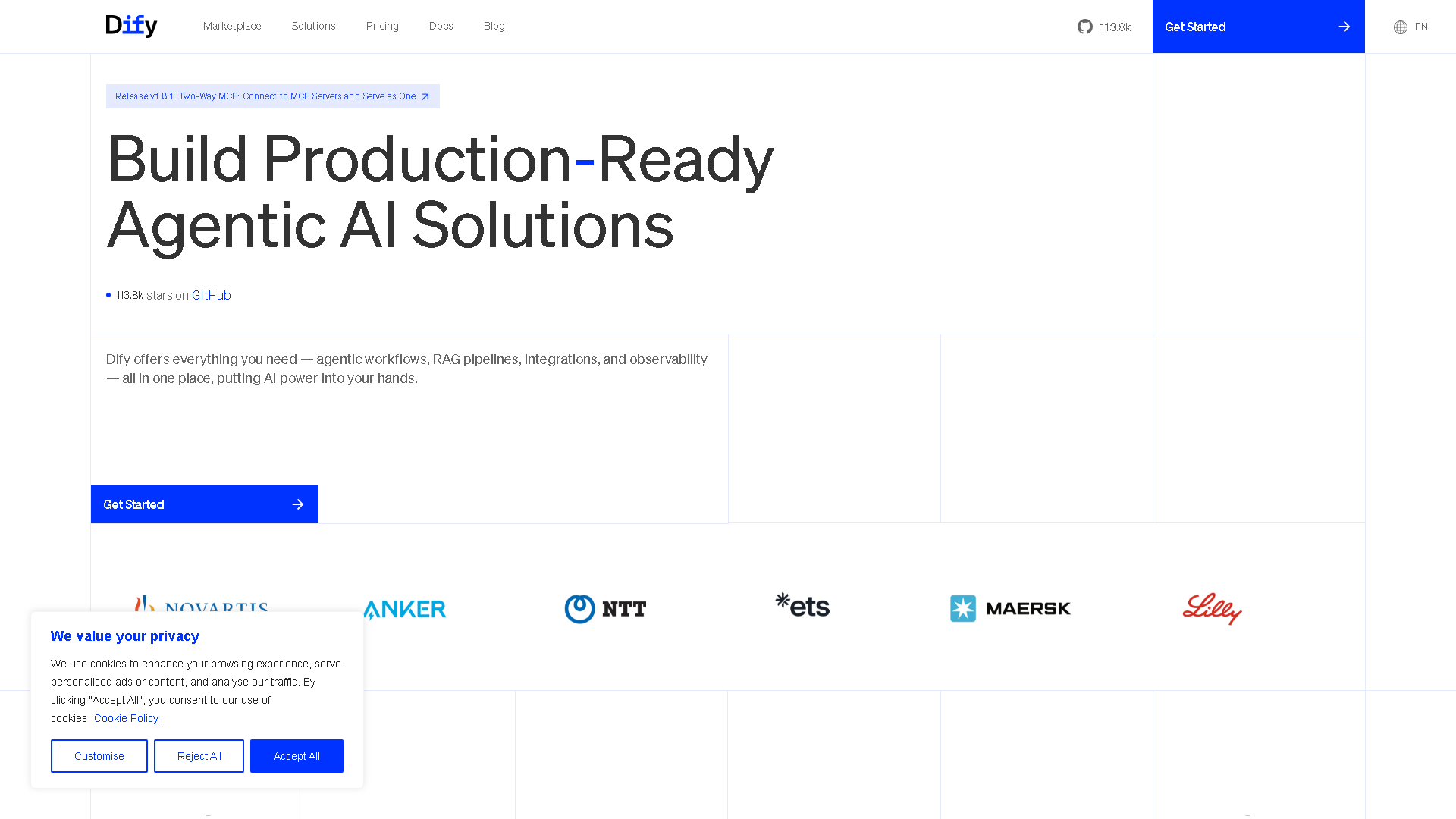 Dify.AI Interface Screenshot - Writing & Editing Tool