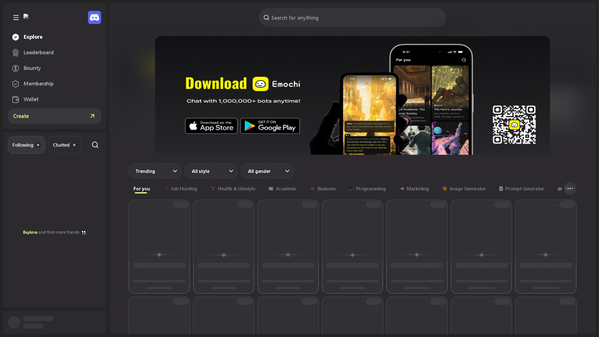 FlowGPT Interface Screenshot - Writing & Editing Tool