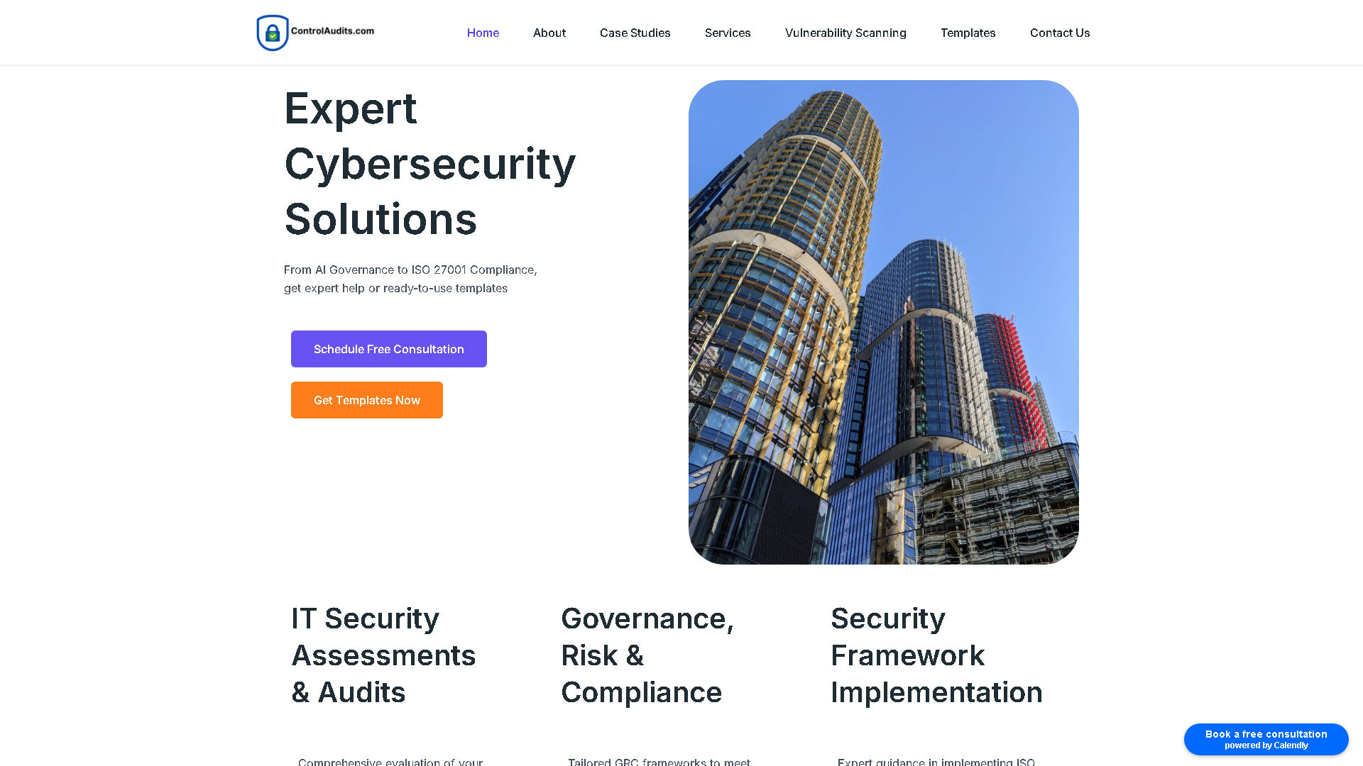 Control Audits Interface Screenshot - Business Research Tool