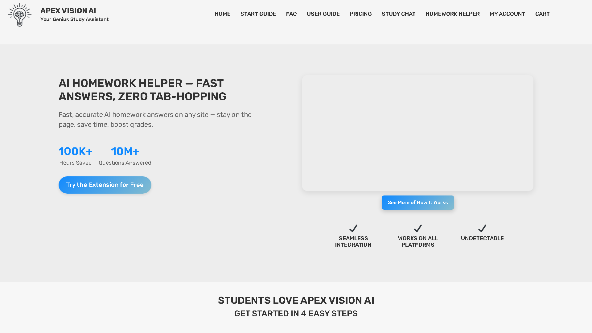 Apex Vision AI Interface Screenshot - Writing & Editing Tool