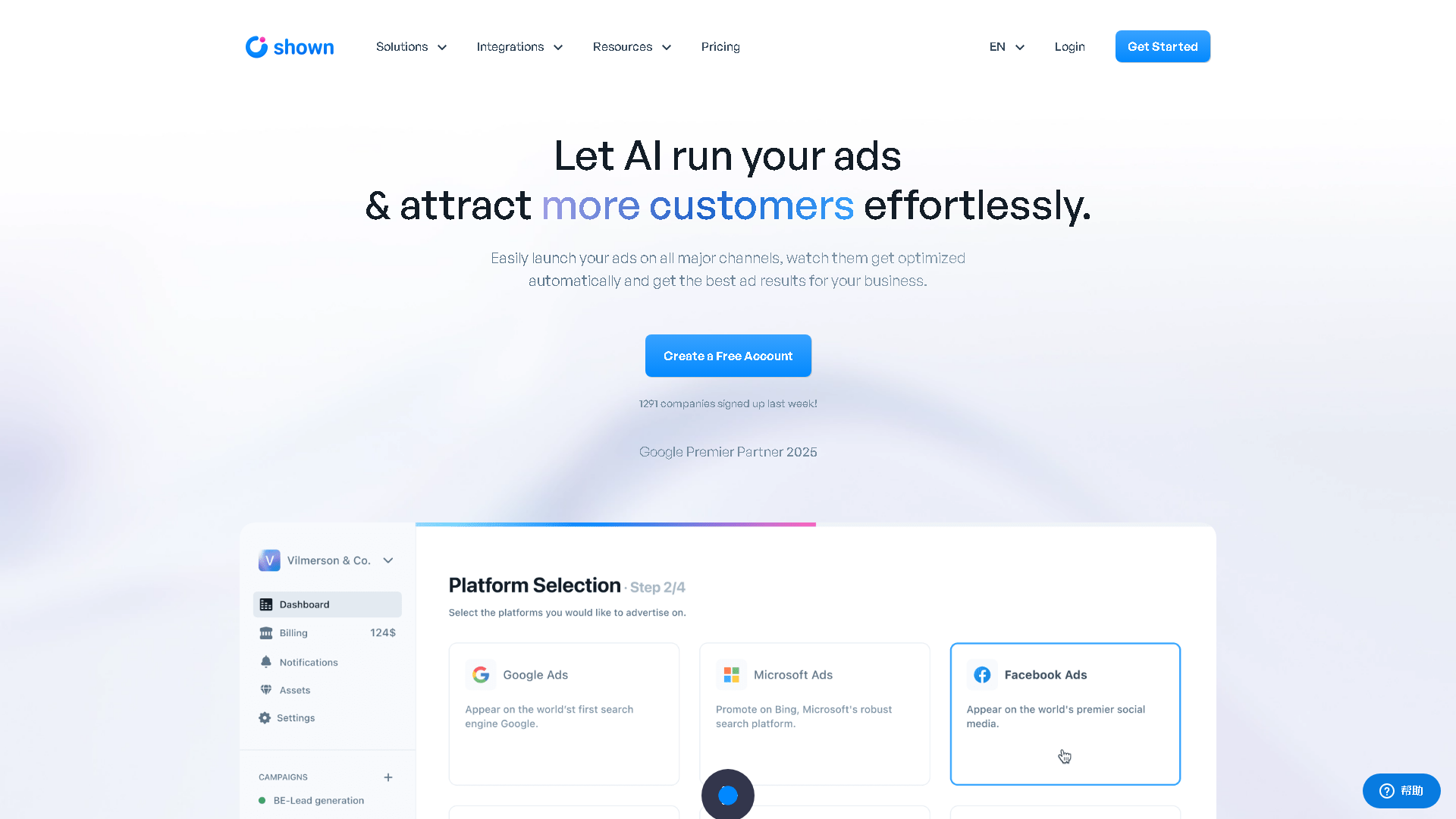 Shown.io Interface Screenshot - Writing & Editing Tool