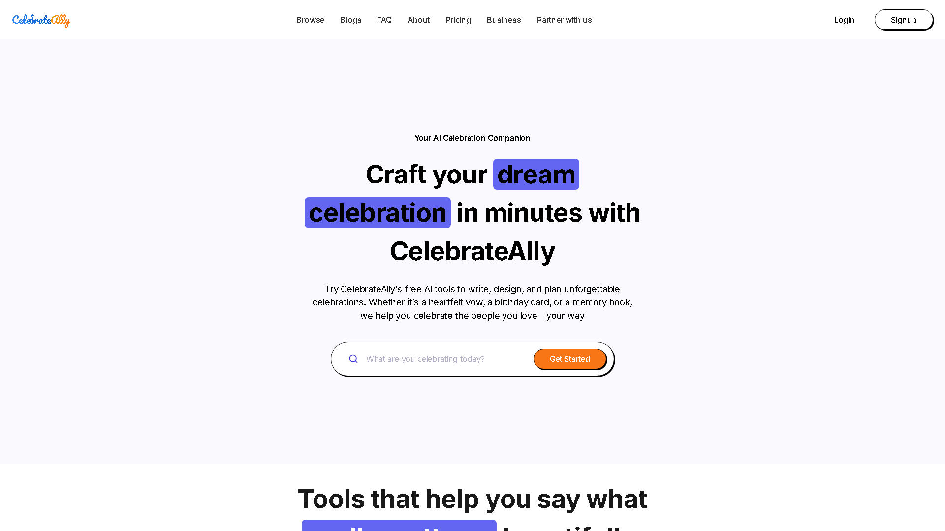 CelebrateAlly Interface Screenshot - Writing & Editing Tool