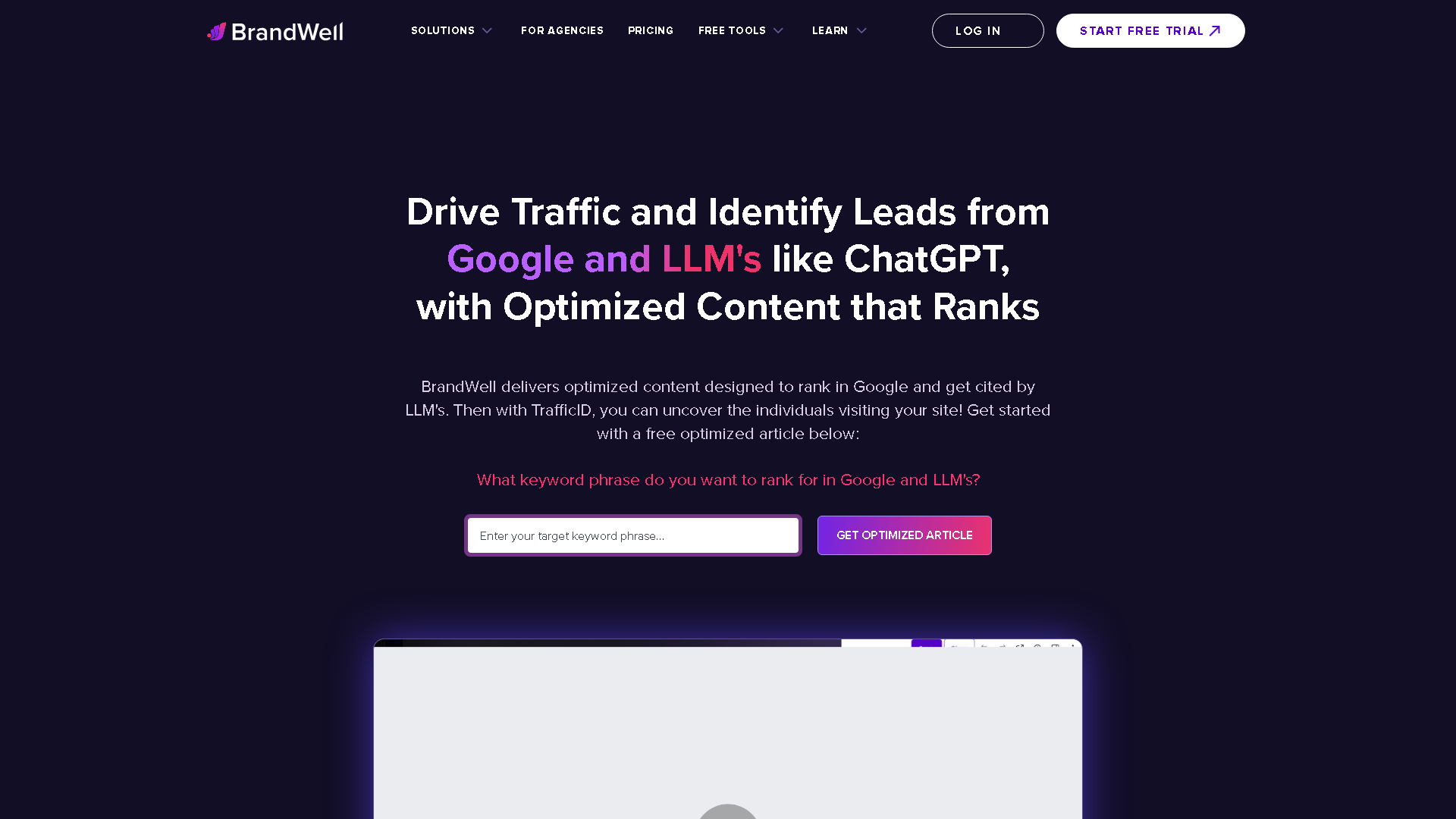 BrandWell (formerly Content at Scale) Interface Screenshot - Writing & Editing Tool