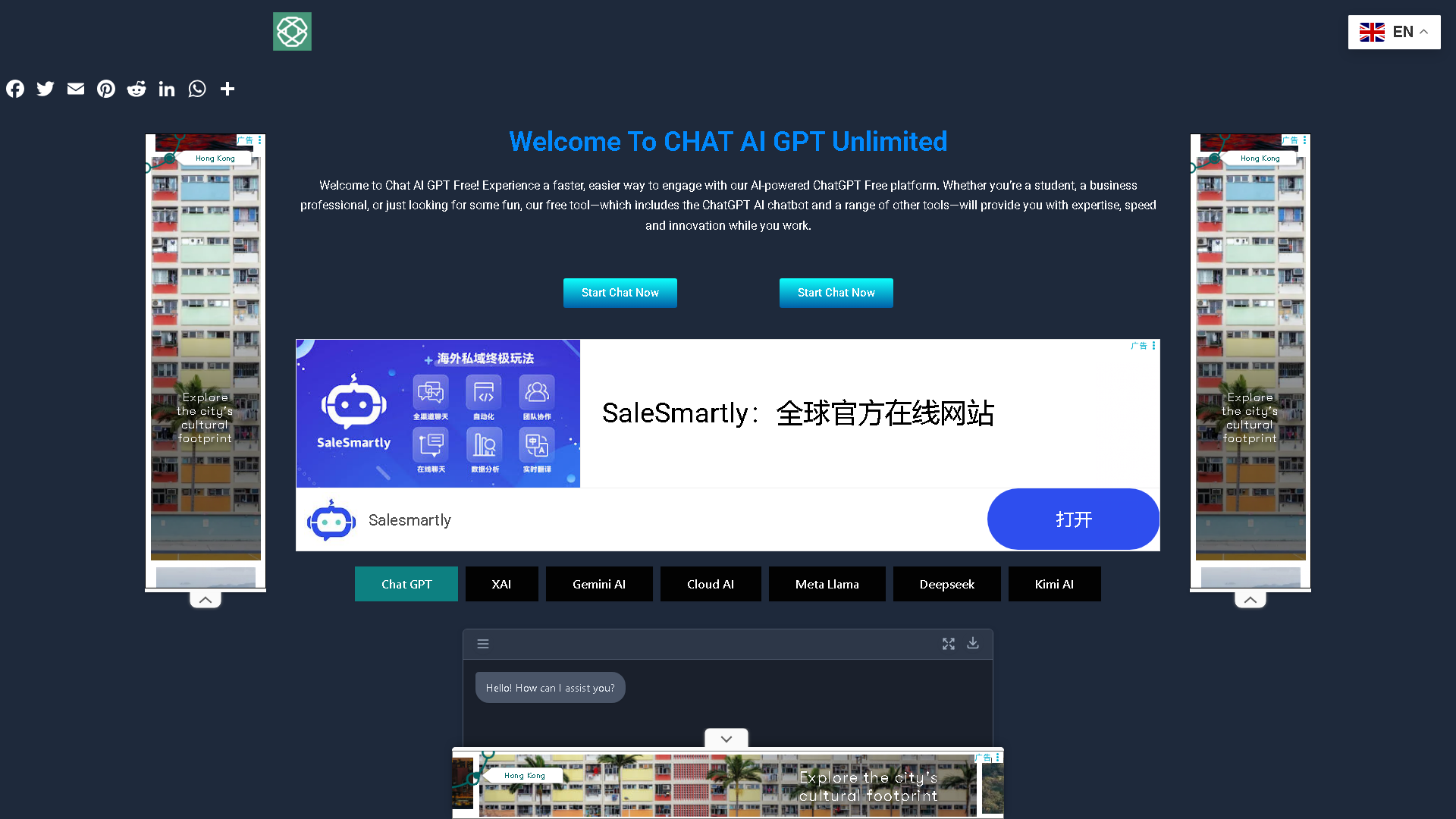 Chat AI GPT Interface Screenshot - Writing & Editing Tool