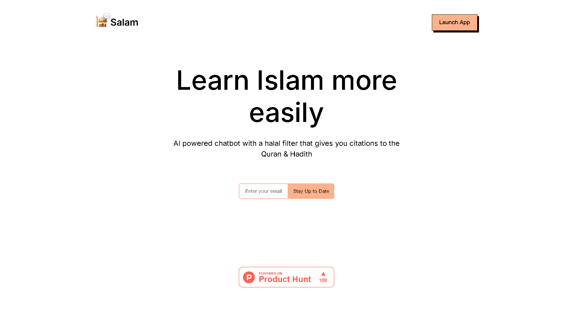 Salam Chat Interface Screenshot - Daily Life Tool