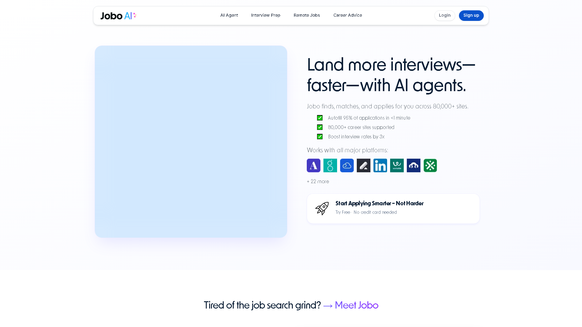 Jobo AI Interface Screenshot - Writing & Editing Tool