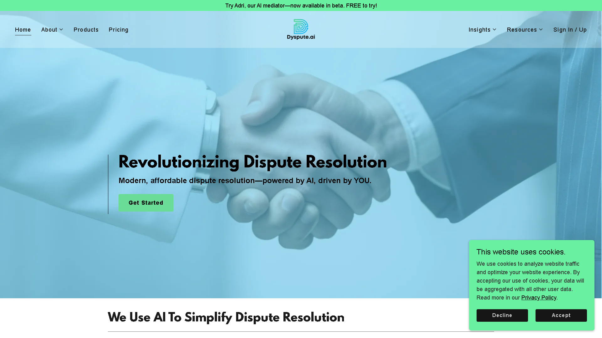 Dyspute.ai Interface Screenshot - Writing & Editing Tool
