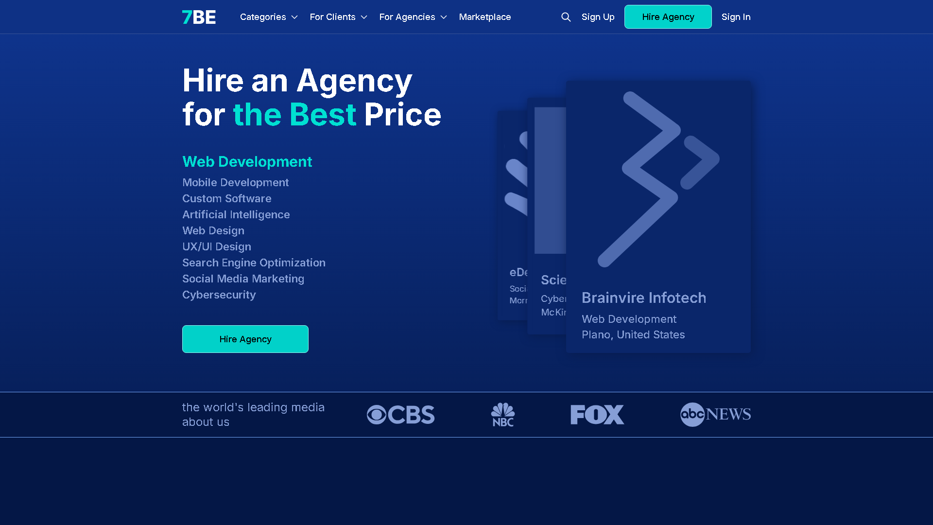 7BE Interface Screenshot - Marketing & Advertising Tool