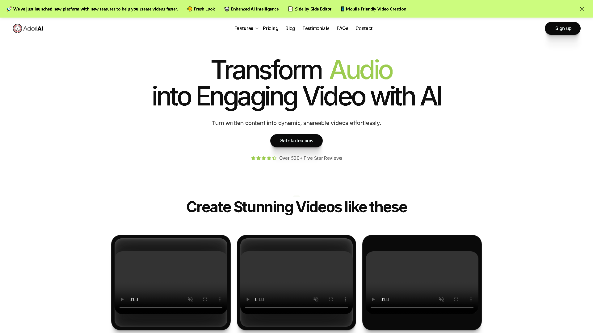 AdoriAI Interface Screenshot - Writing & Editing Tool