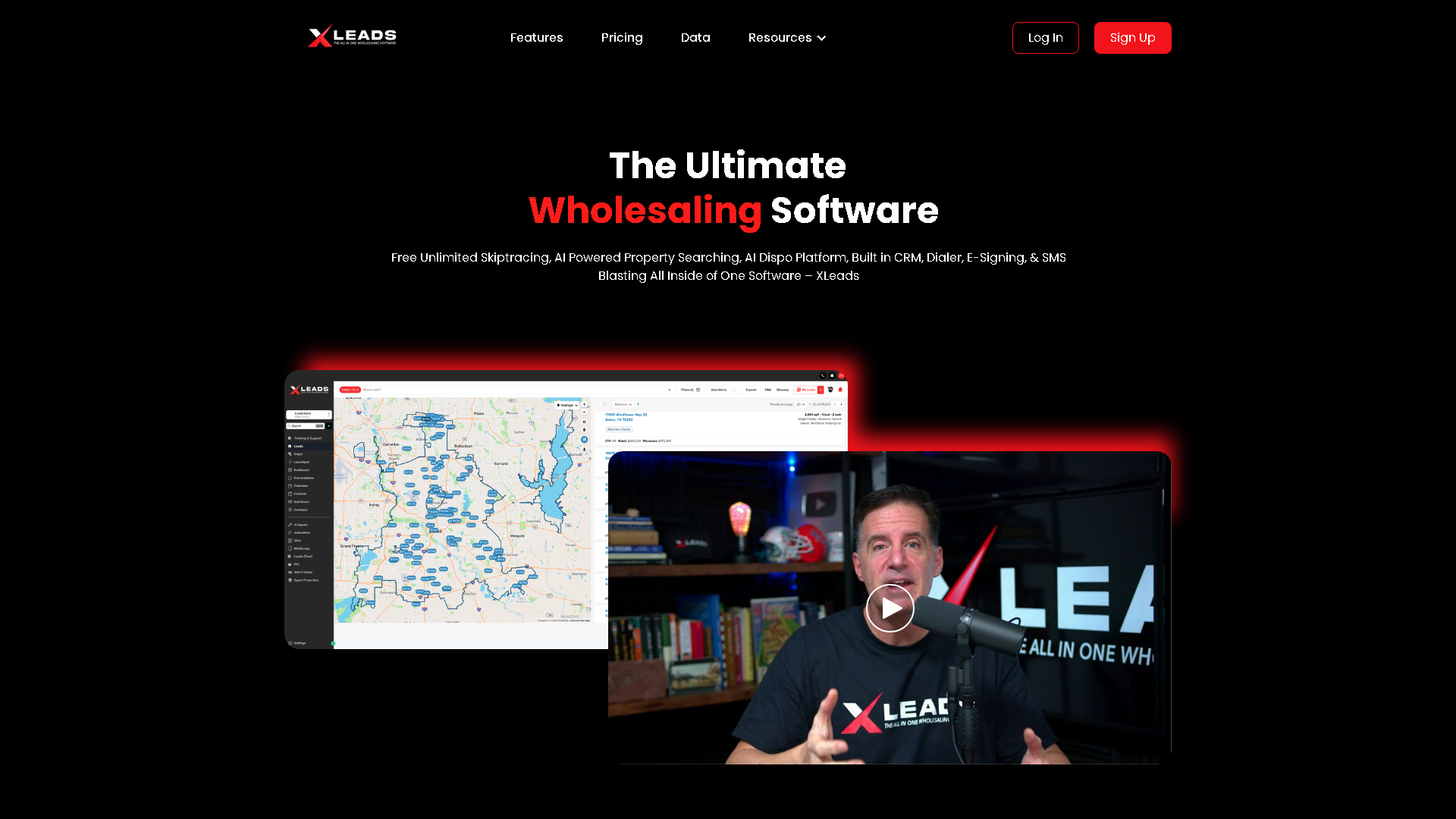 XLeads Interface Screenshot - Writing & Editing Tool