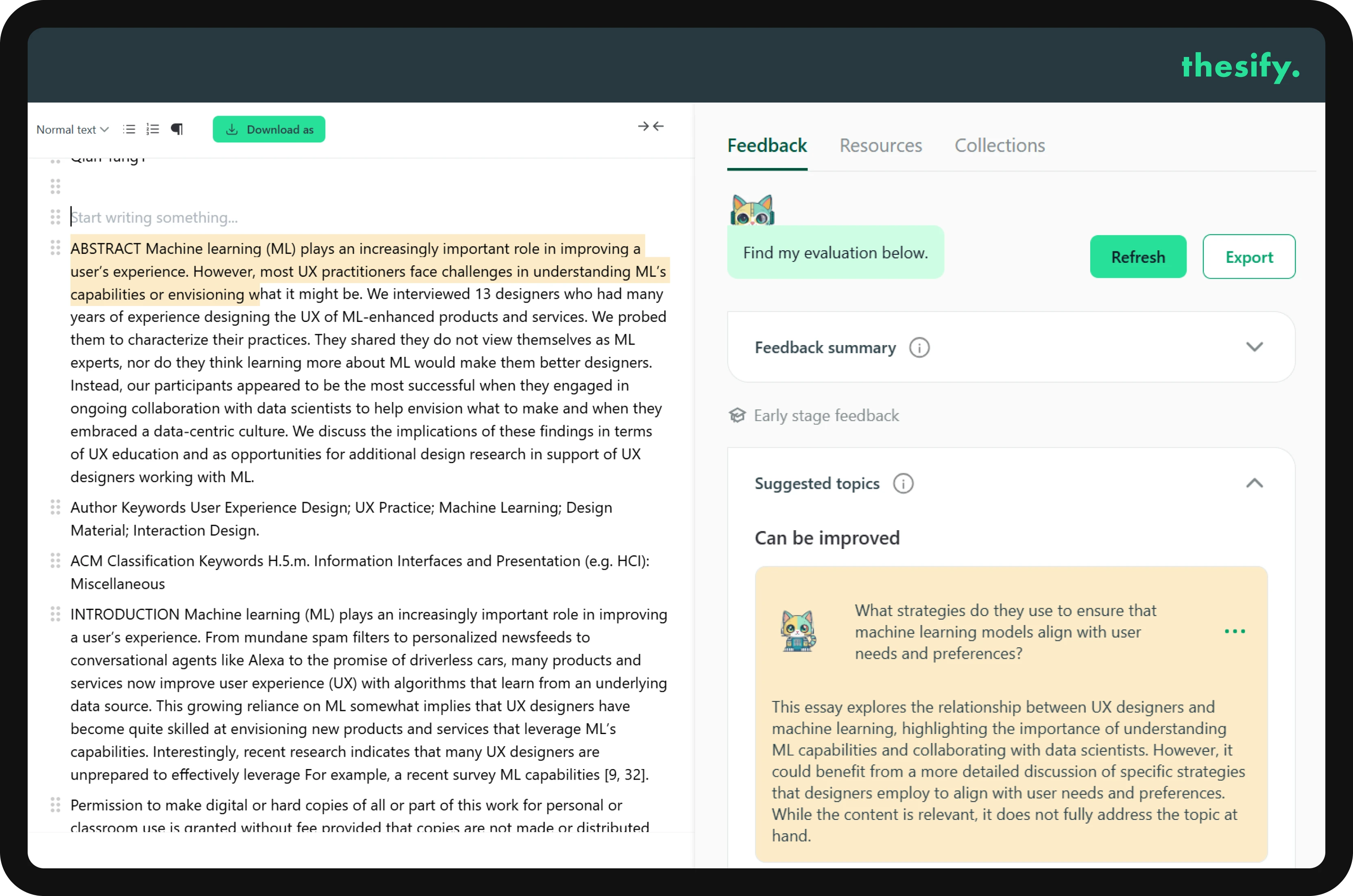 Thesify Logo - Writing & Editing Tool