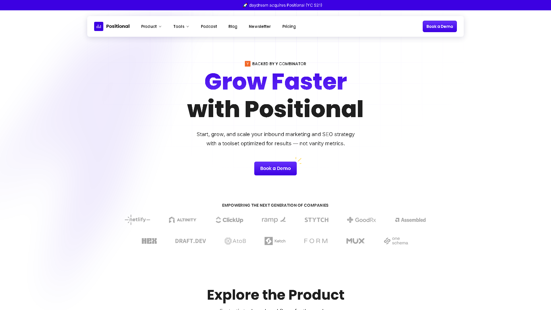 Positional Interface Screenshot - Writing & Editing Tool