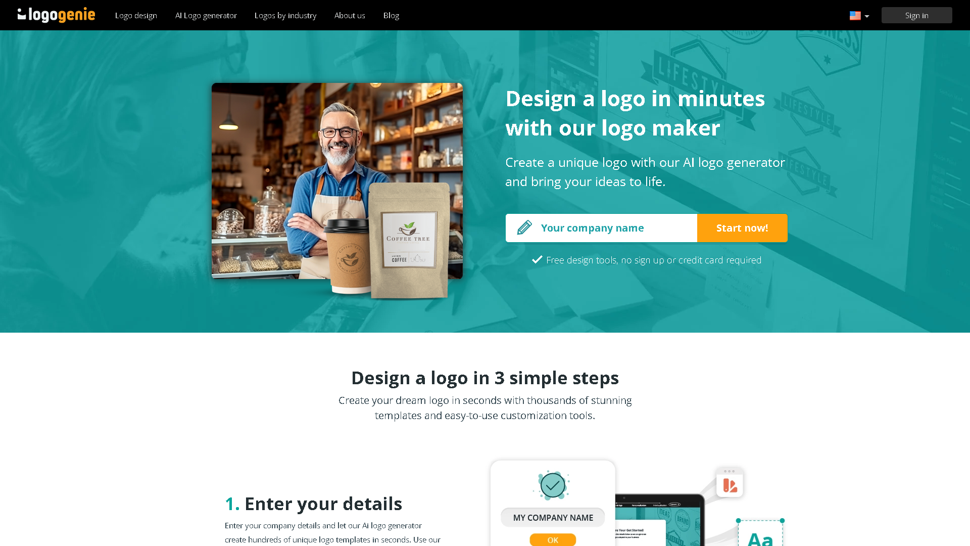 Logogenie Interface Screenshot - Art & Creative Design Tool