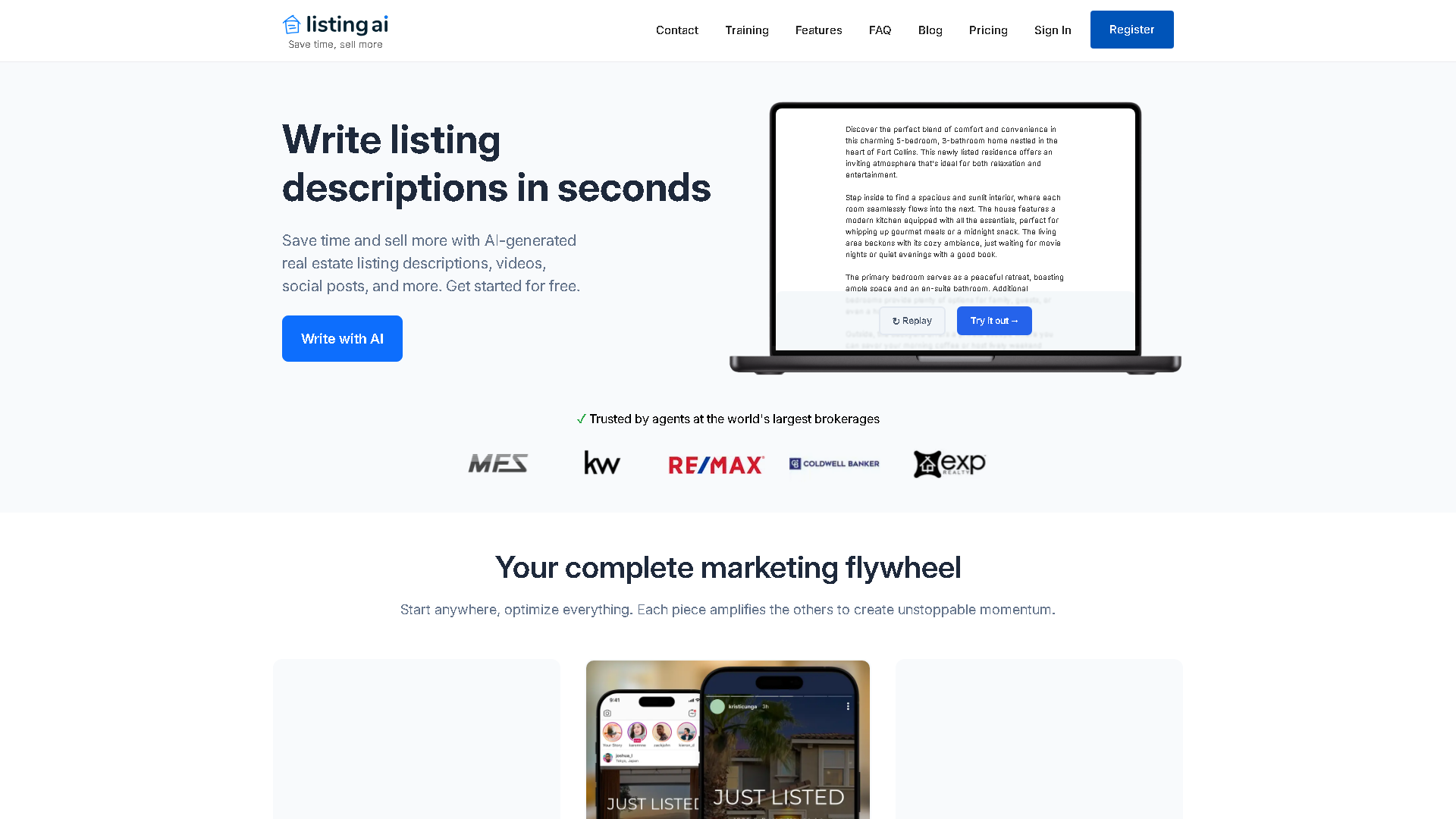 ListPro Interface Screenshot - Writing & Editing Tool
