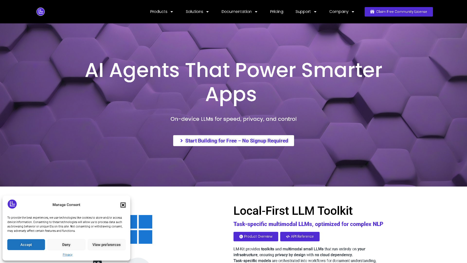 LM-Kit.NET Interface Screenshot - Writing & Editing Tool