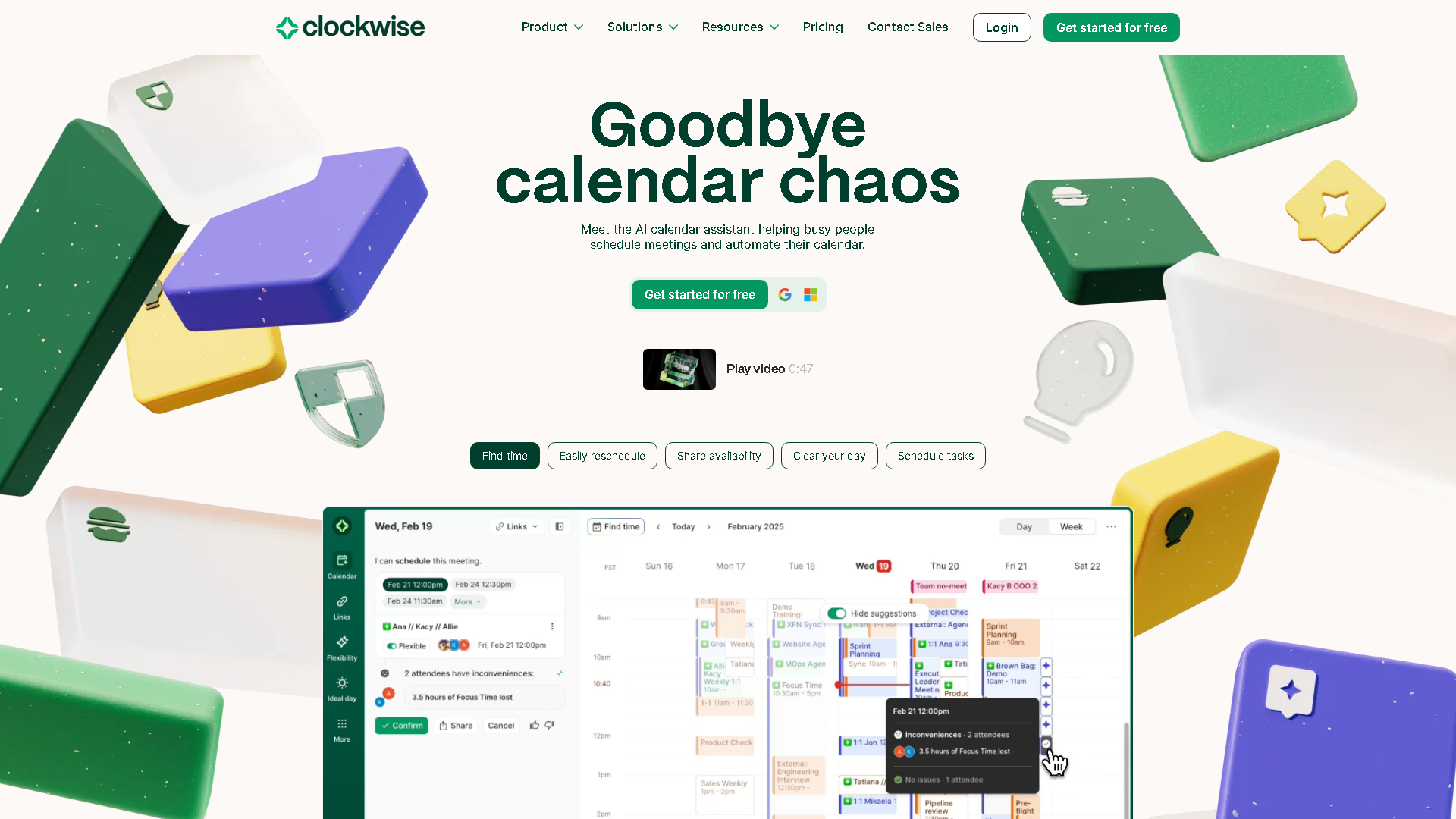 Clockwise Interface Screenshot - Office & Productivity Tool