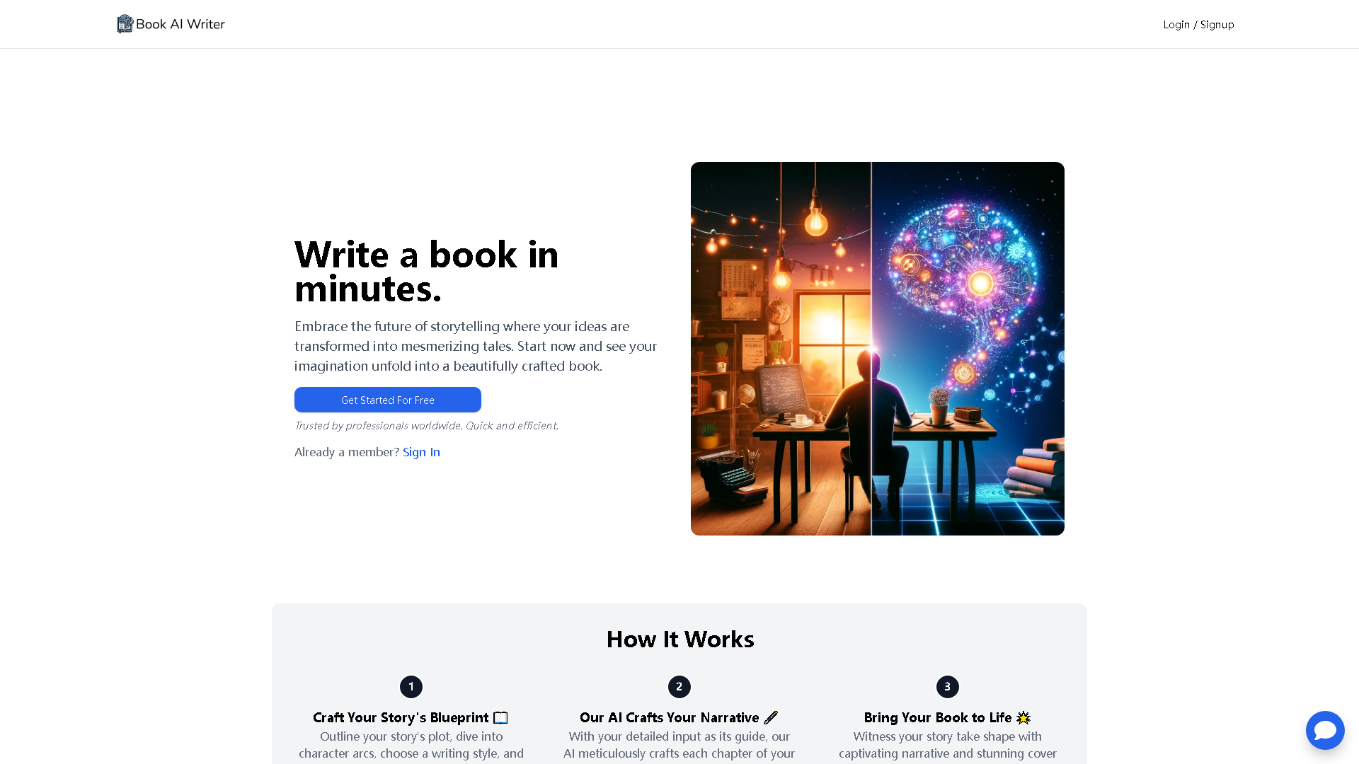 Book AI Writer Interface Screenshot - Writing & Editing Tool