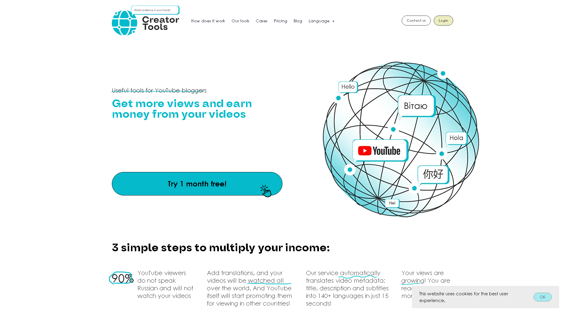 Creator Tools Interface Screenshot - Writing & Editing Tool
