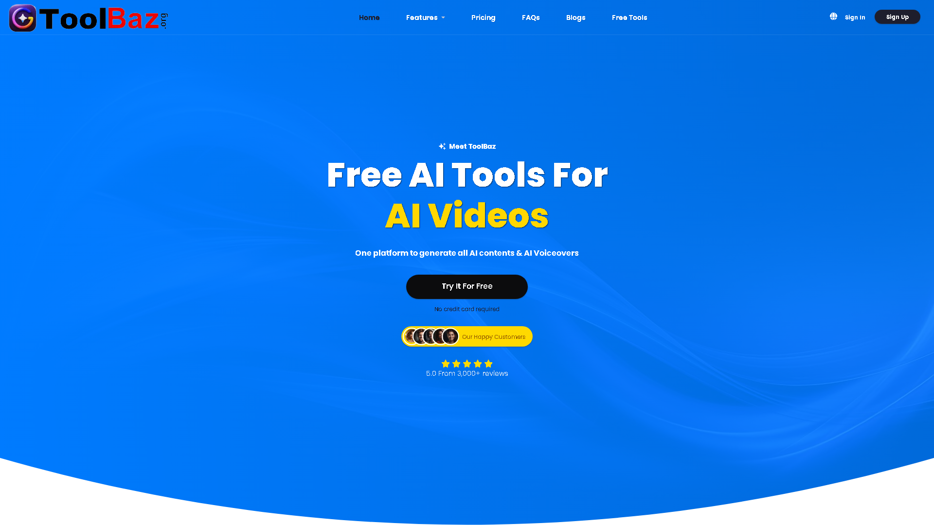 ToolBaz Interface Screenshot - Writing & Editing Tool