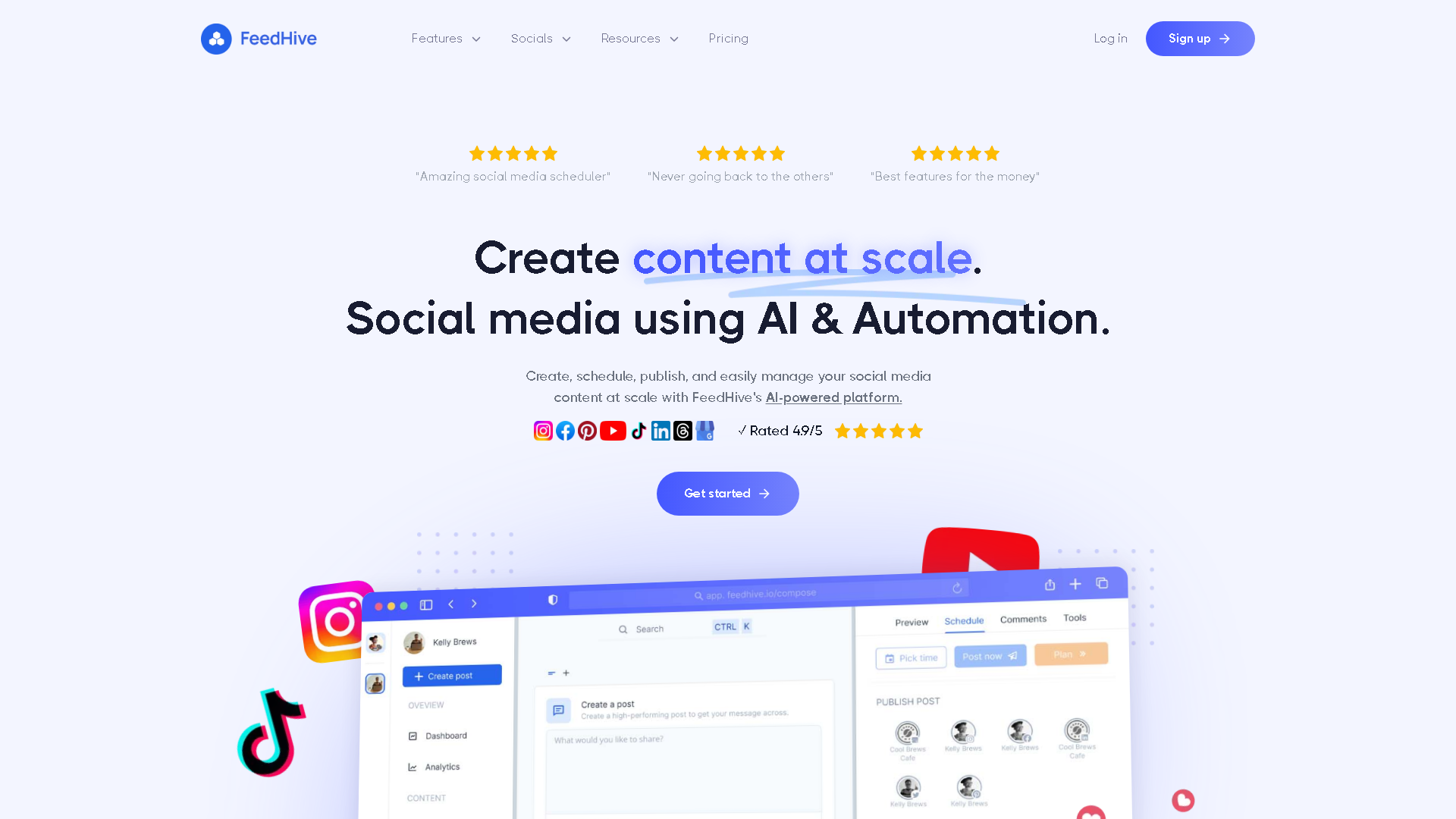FeedHive Interface Screenshot - Writing & Editing Tool