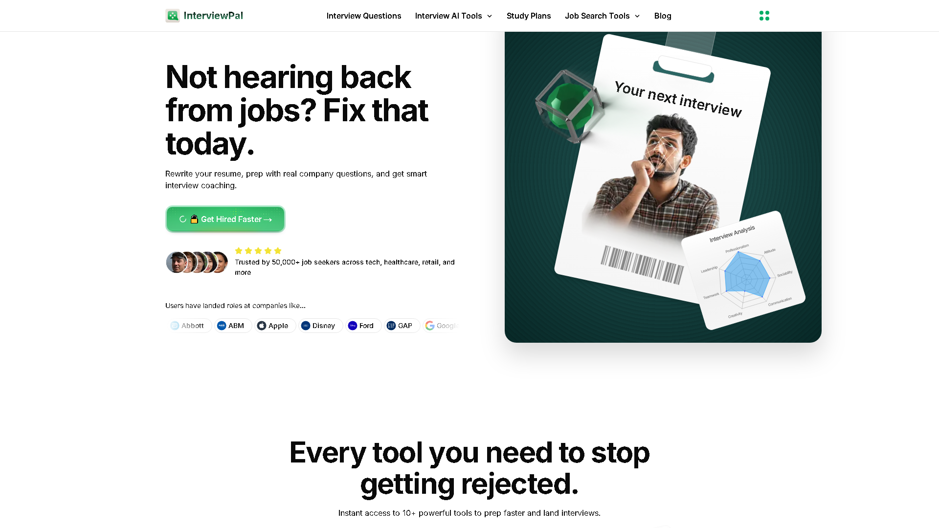 InterviewPal Interface Screenshot - Writing & Editing Tool