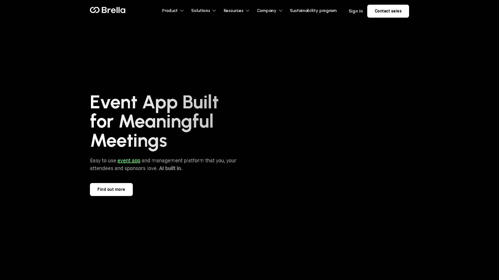 Brella Interface Screenshot - Marketing & Advertising Tool