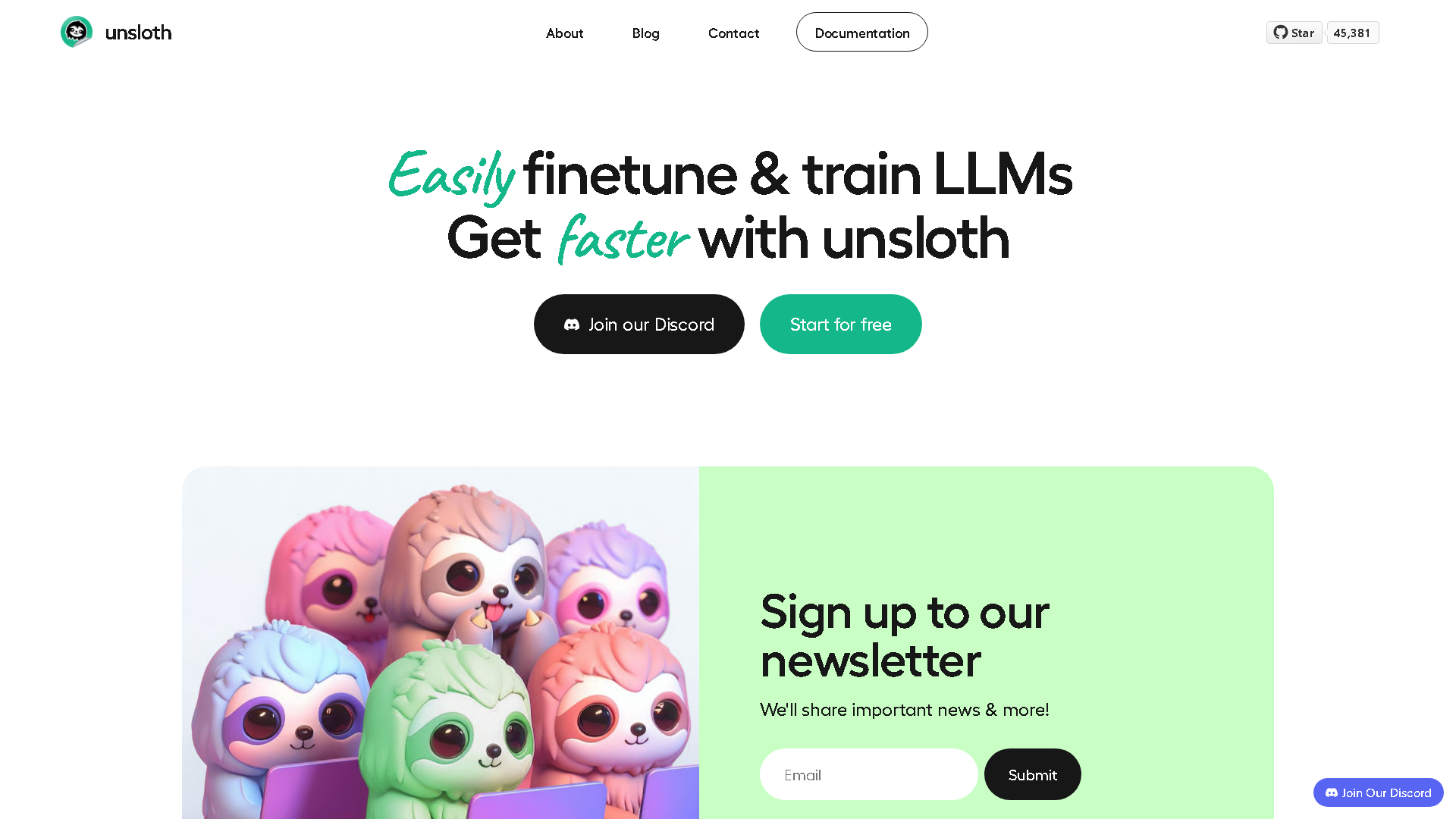 Unsloth AI Interface Screenshot - Writing & Editing Tool
