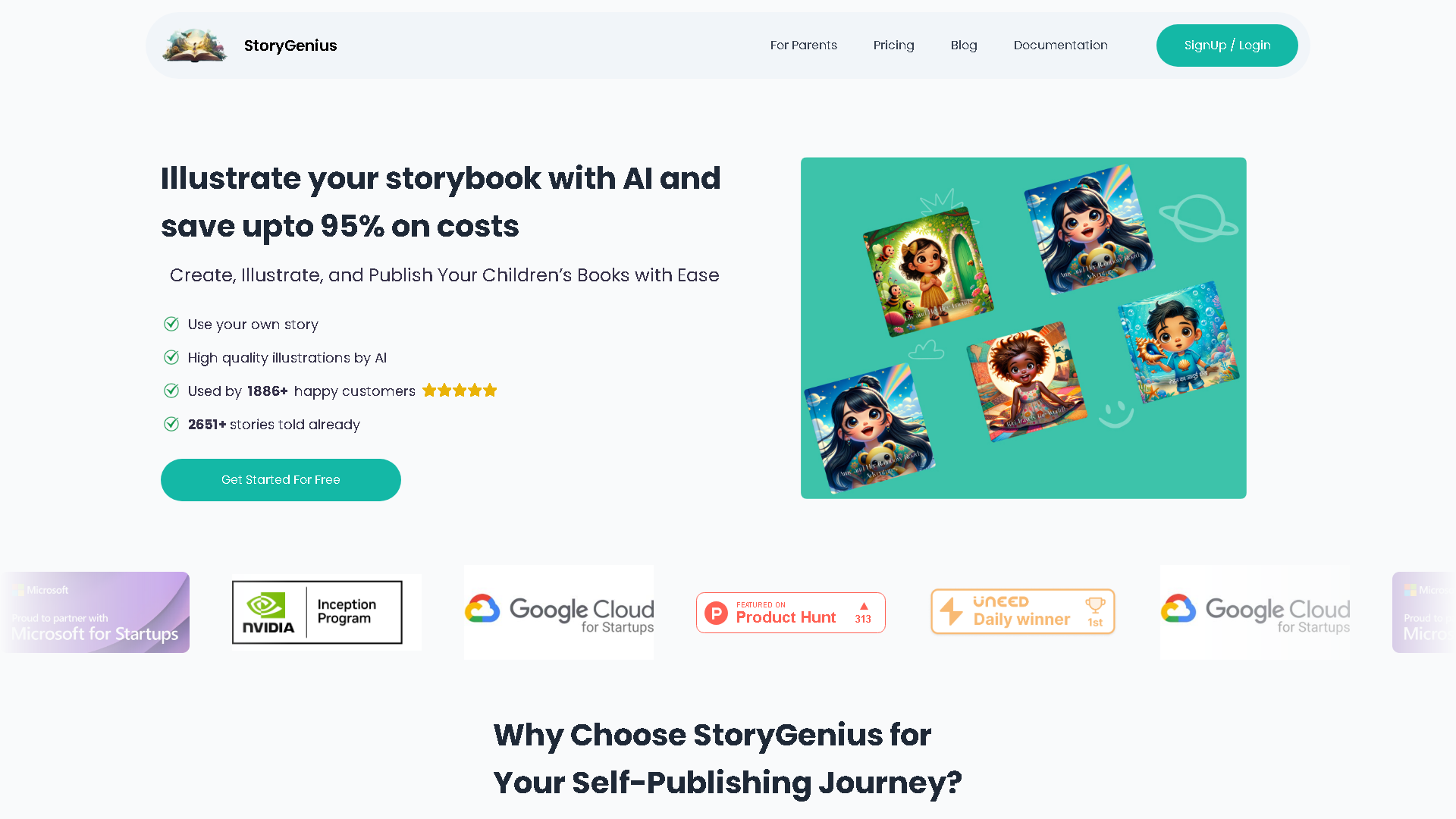 StoryGenius Interface Screenshot - Writing & Editing Tool