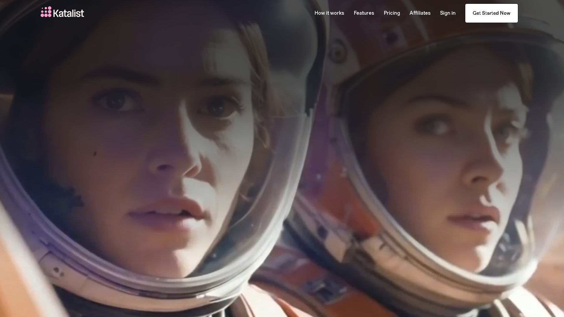 Katalist AI Interface Screenshot - Art & Creative Design Tool